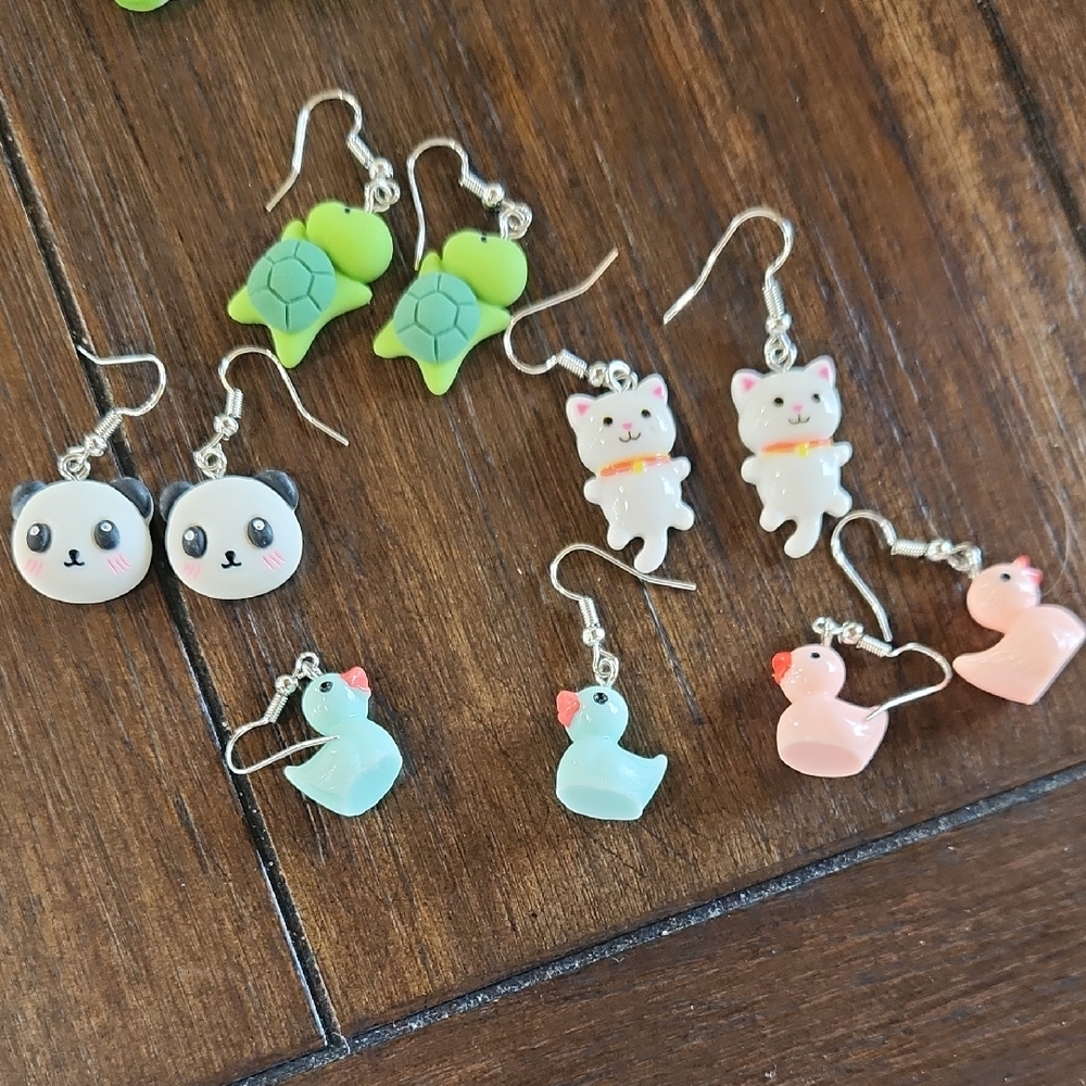 Cute Animal Earrings Set NEW